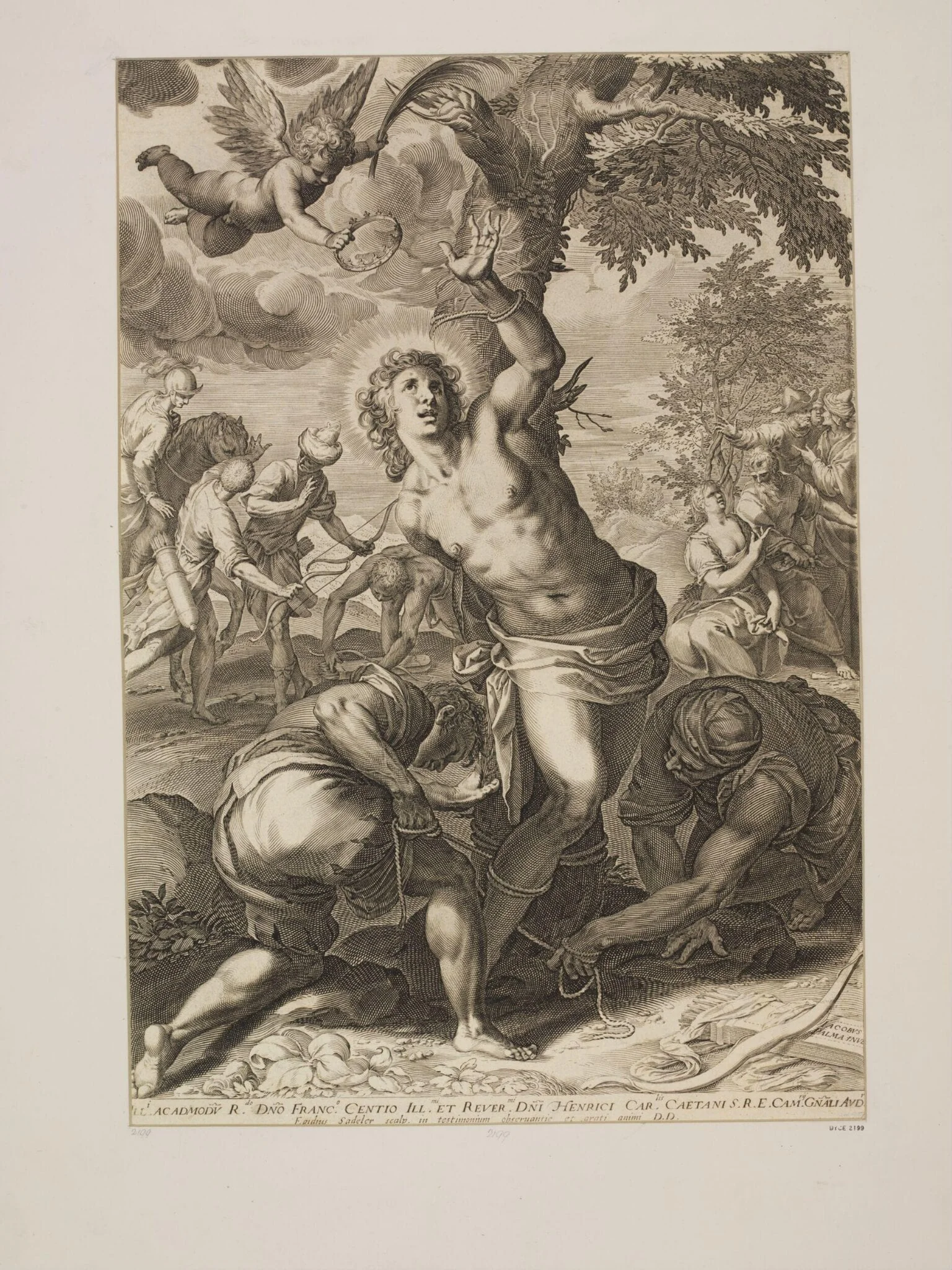 The Martyrdom of St. Sebastian, detail
