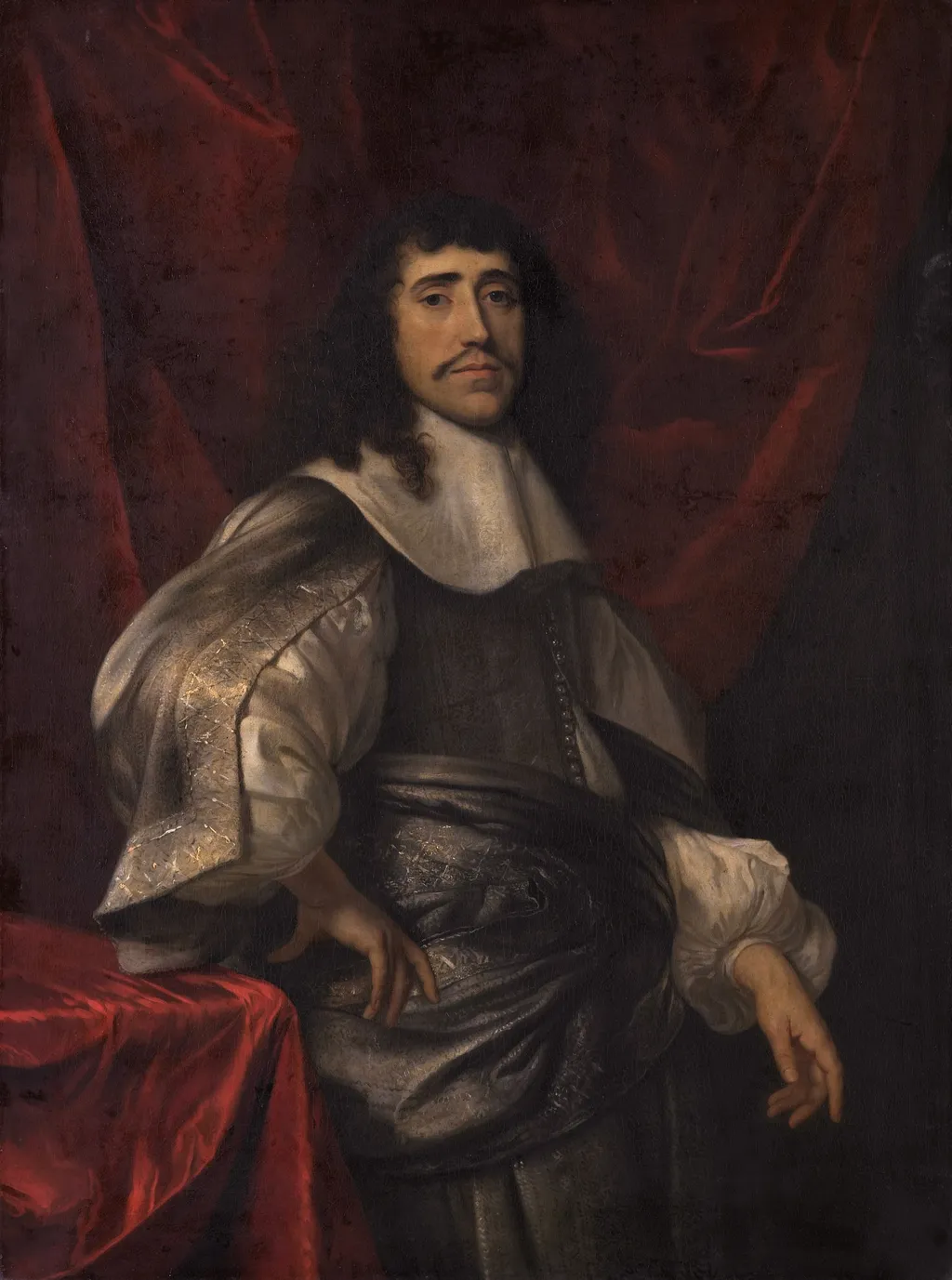 Portrait of a man, thought to be Christoffel van Gangelt, by Jacob van Loo, oil, 1650