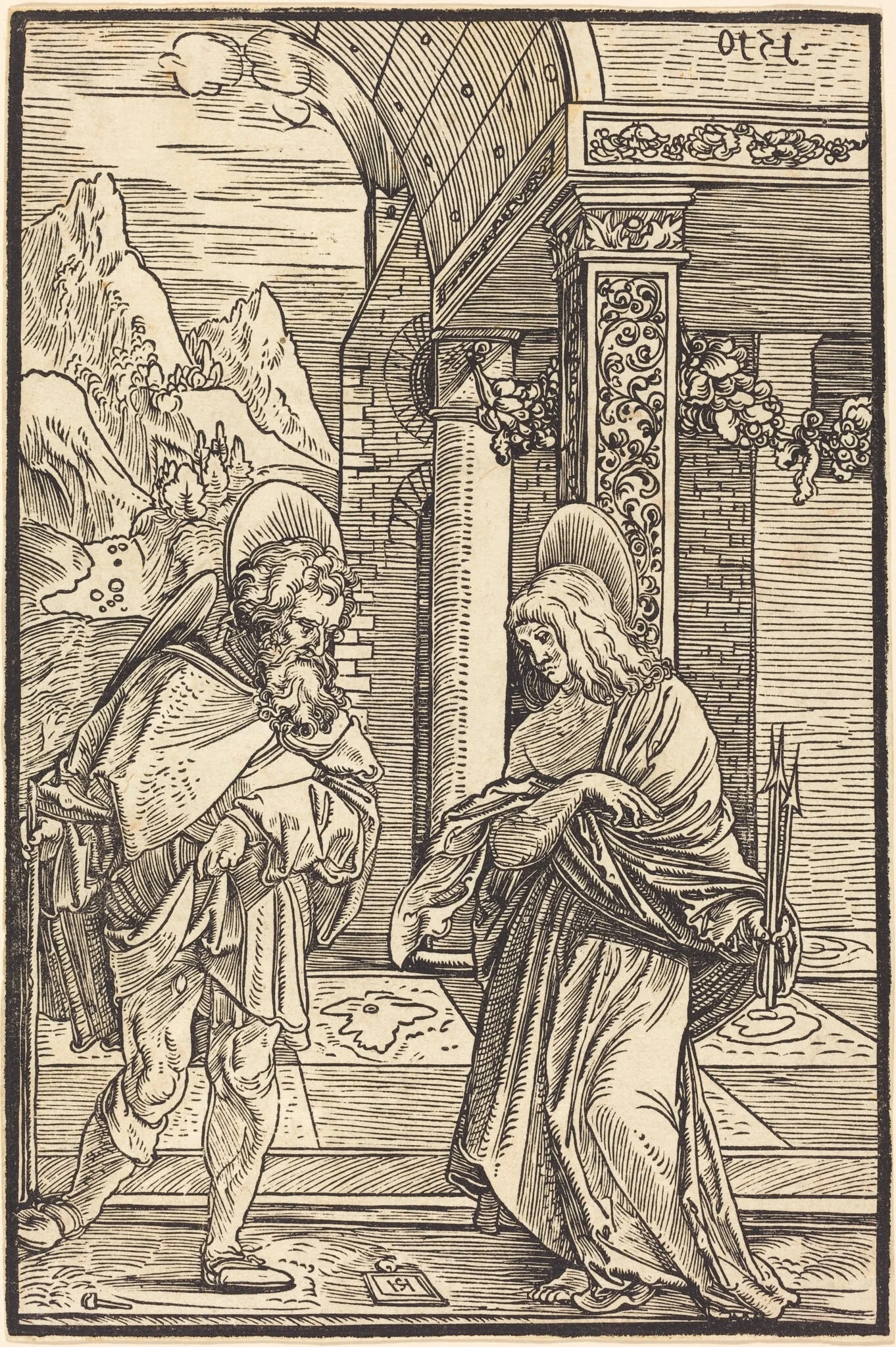 Saint Roch and Saint Sebastian, detail