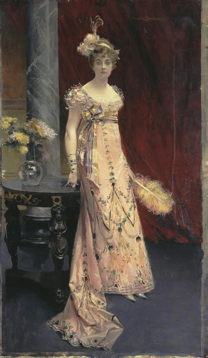 Portrait of Dora of Leuchtenberg, detail