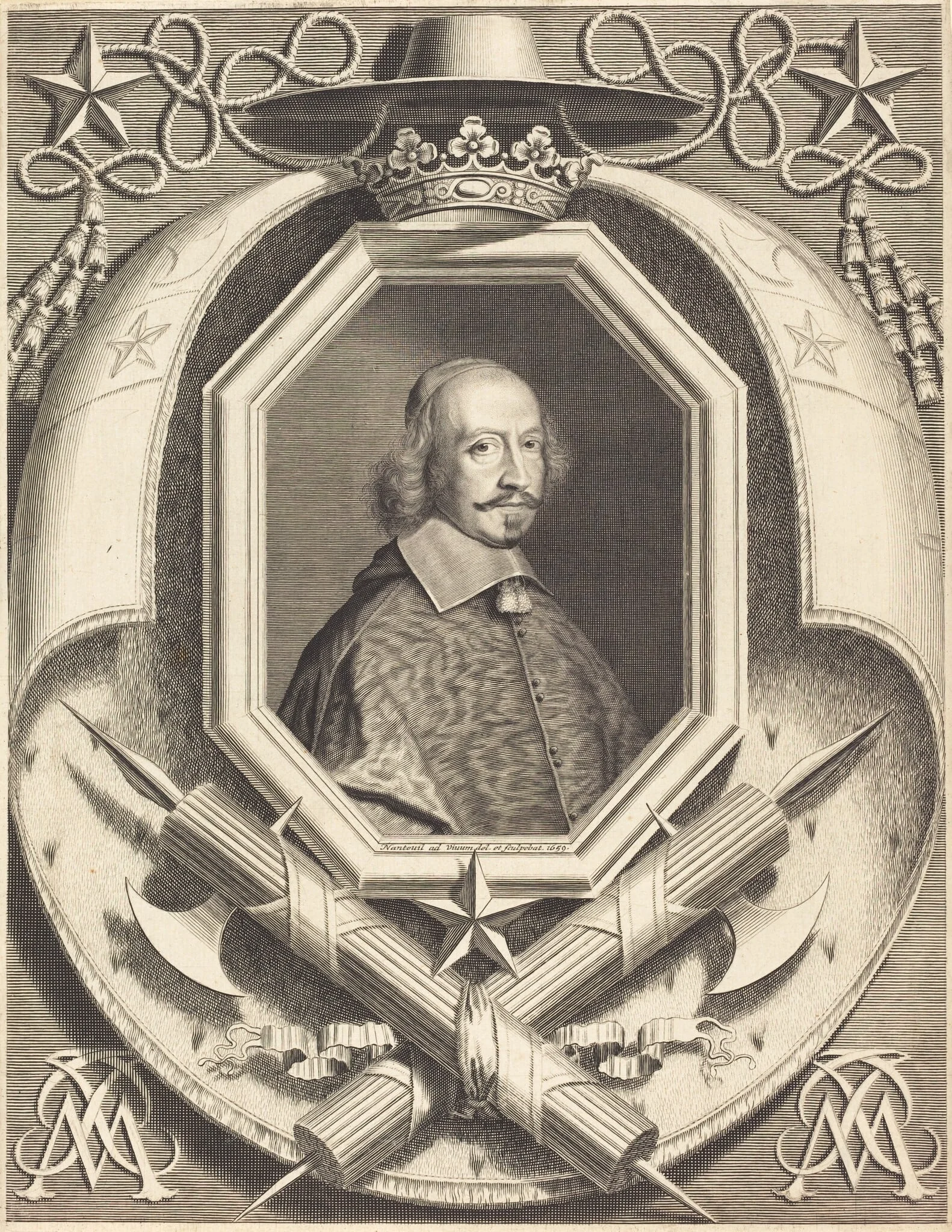 Cardinal Jules Mazarin, detail