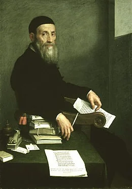 Portrait of Giovanni Bressani (1490 - 1560), detail