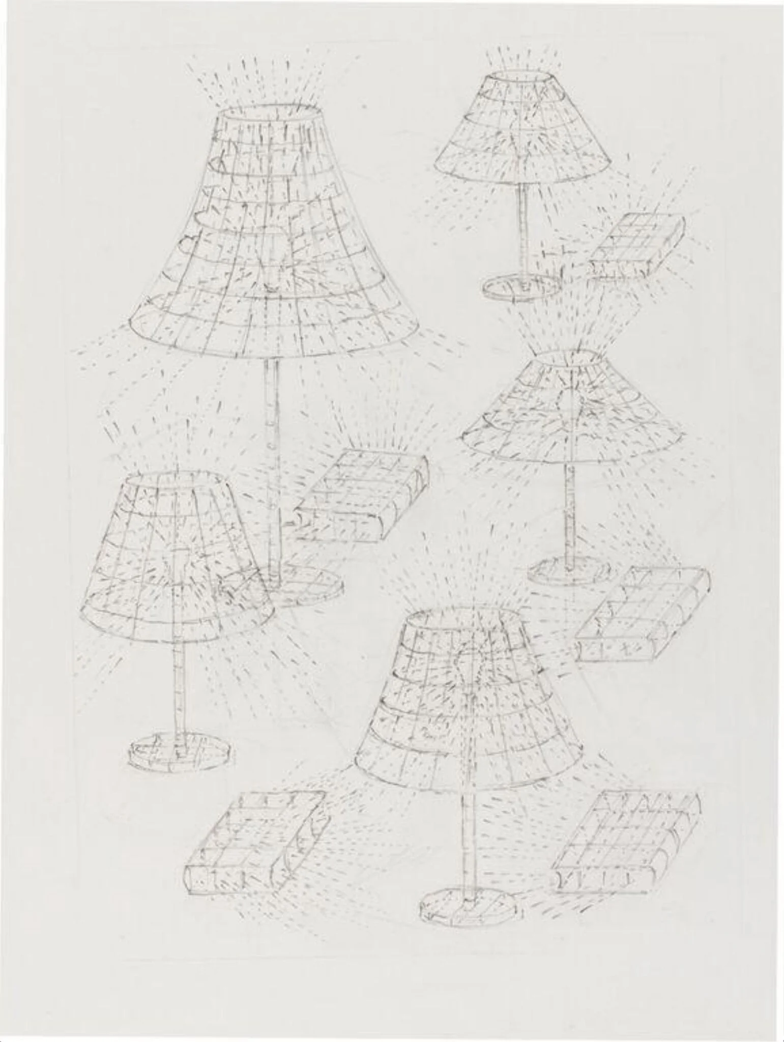 Lamps and Closed Books, detail