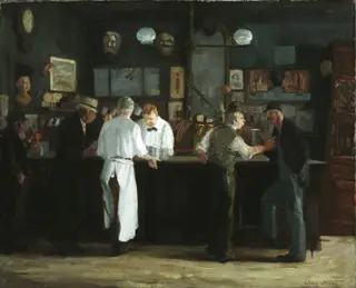 McSorley's Bar, by John Sloan, oil, 1912