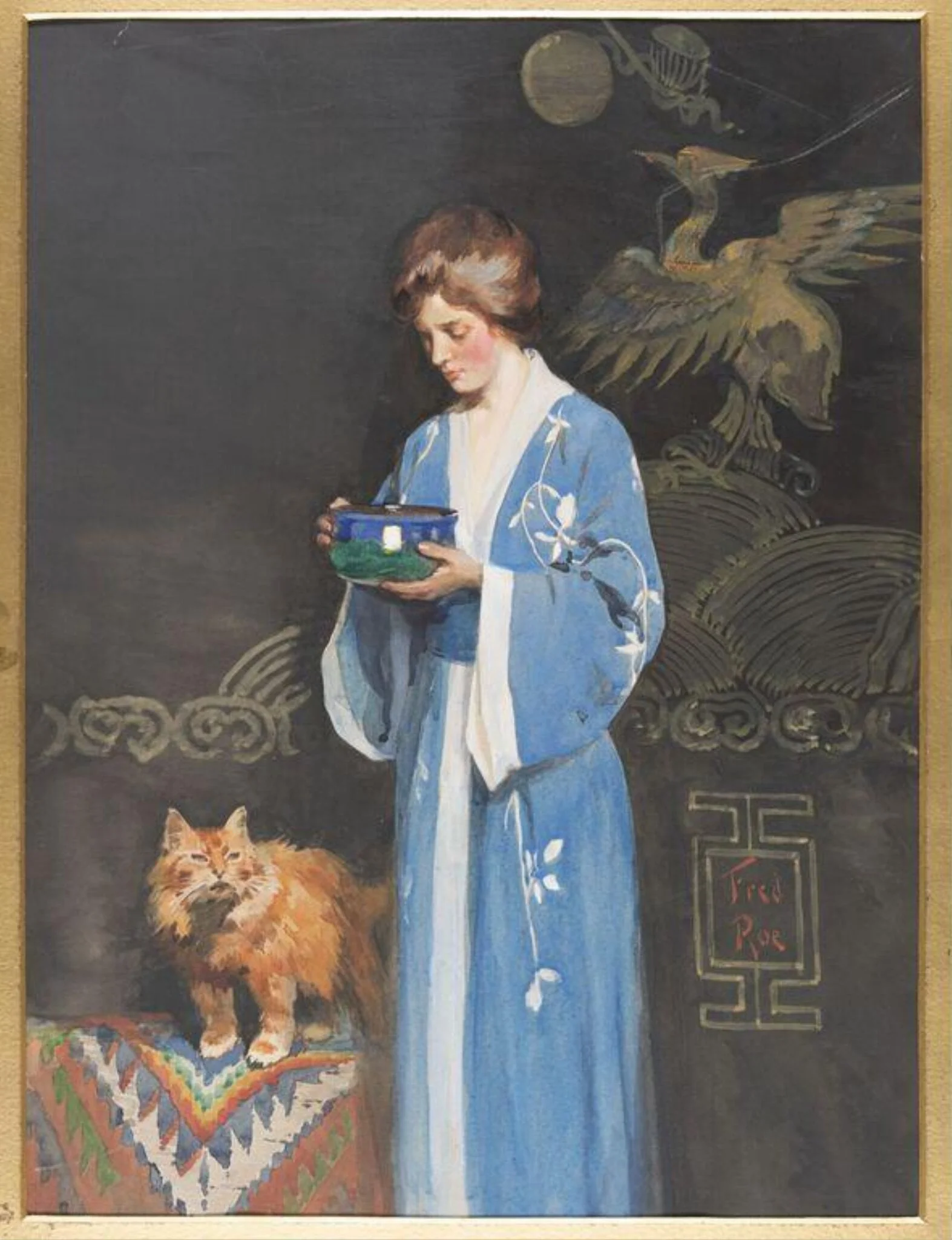 Blue and Tawny, detail