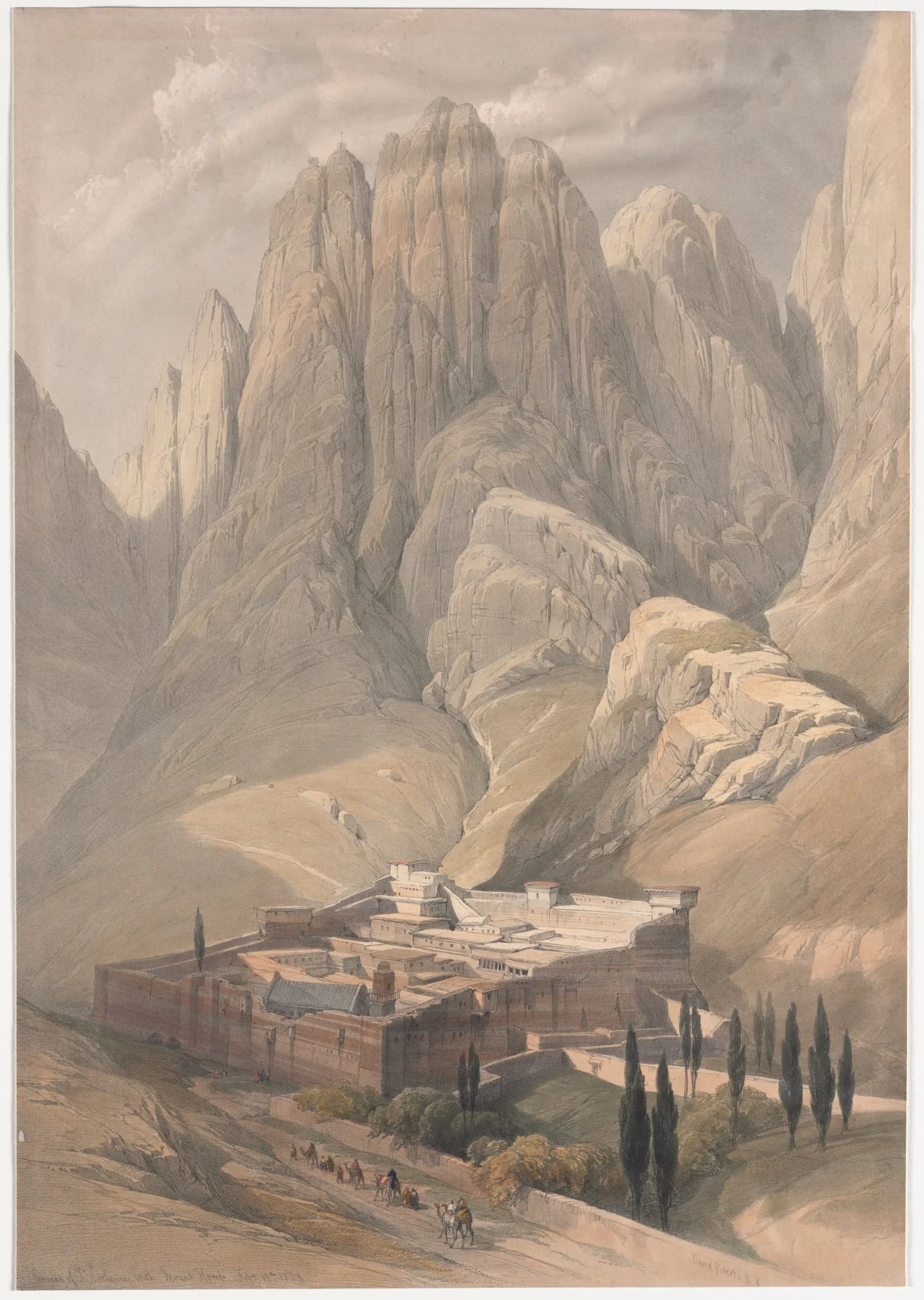 Convent of St. Catherine with Mount Horeb, detail