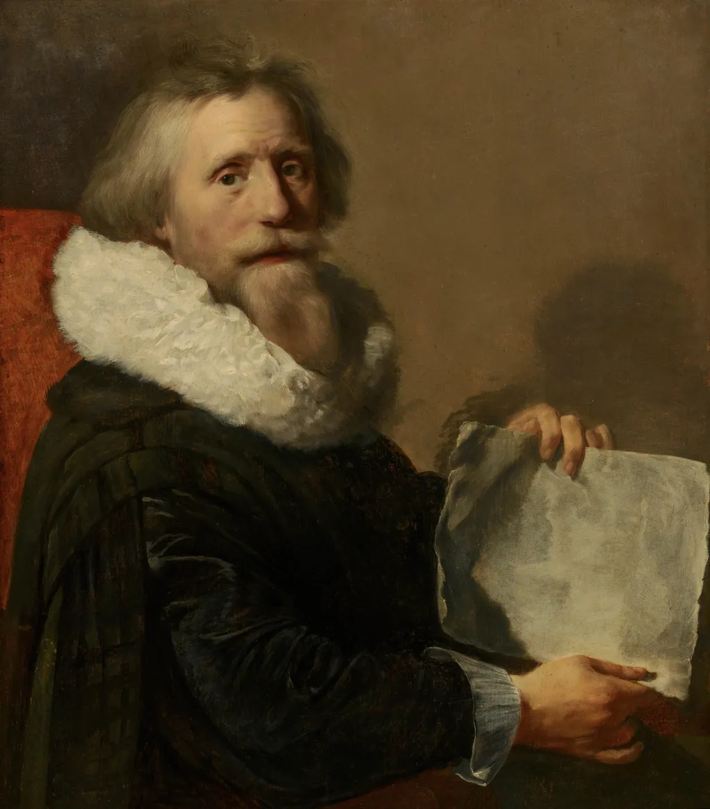 Self-Portrait, by Paulus Moreelse, oil, 1630