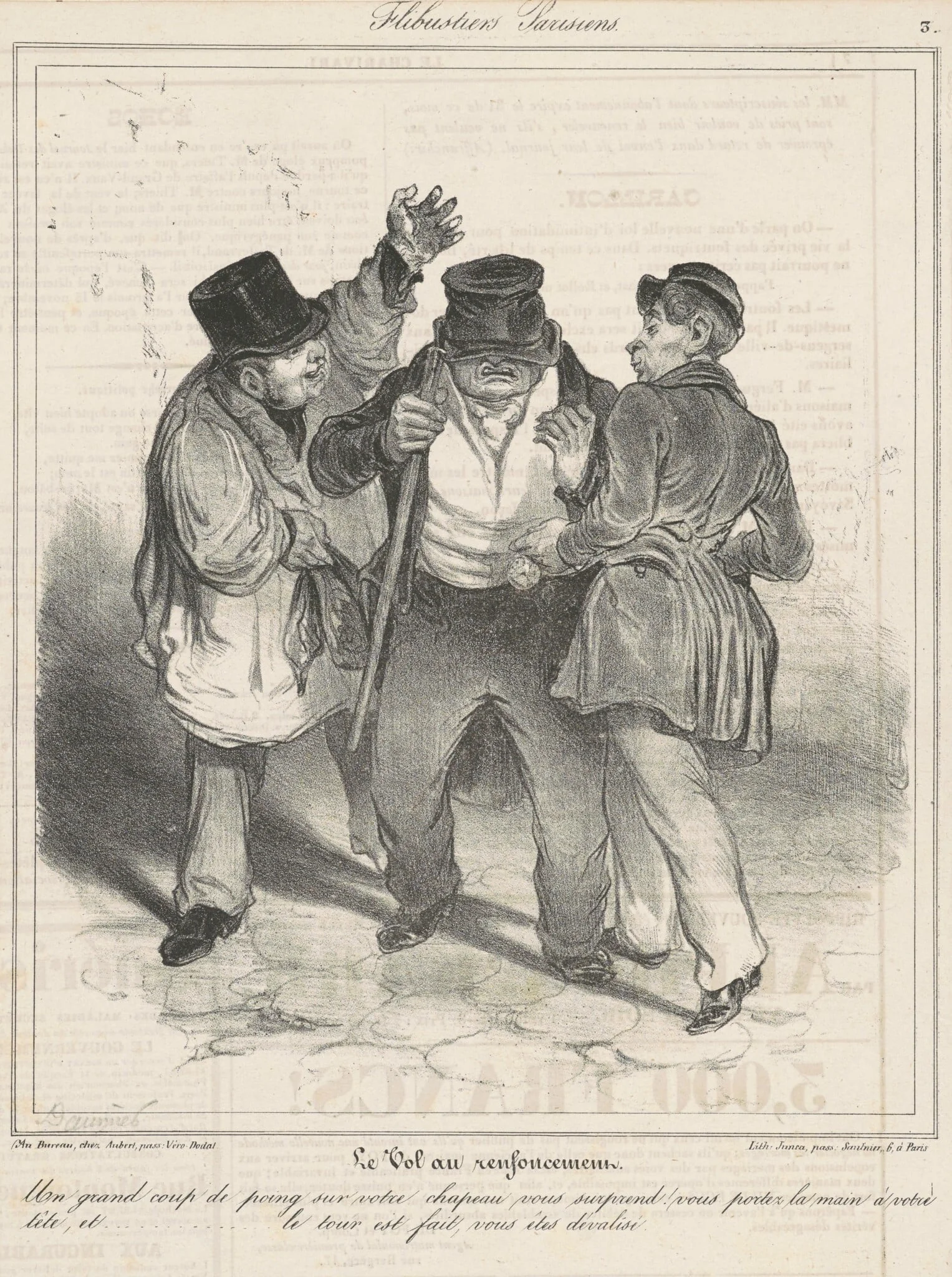 Le vol au renfoncement, detail
