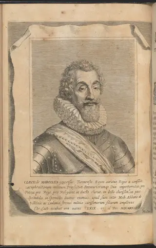Claude de Marolles, by Claude Mellan, ink, 1656
