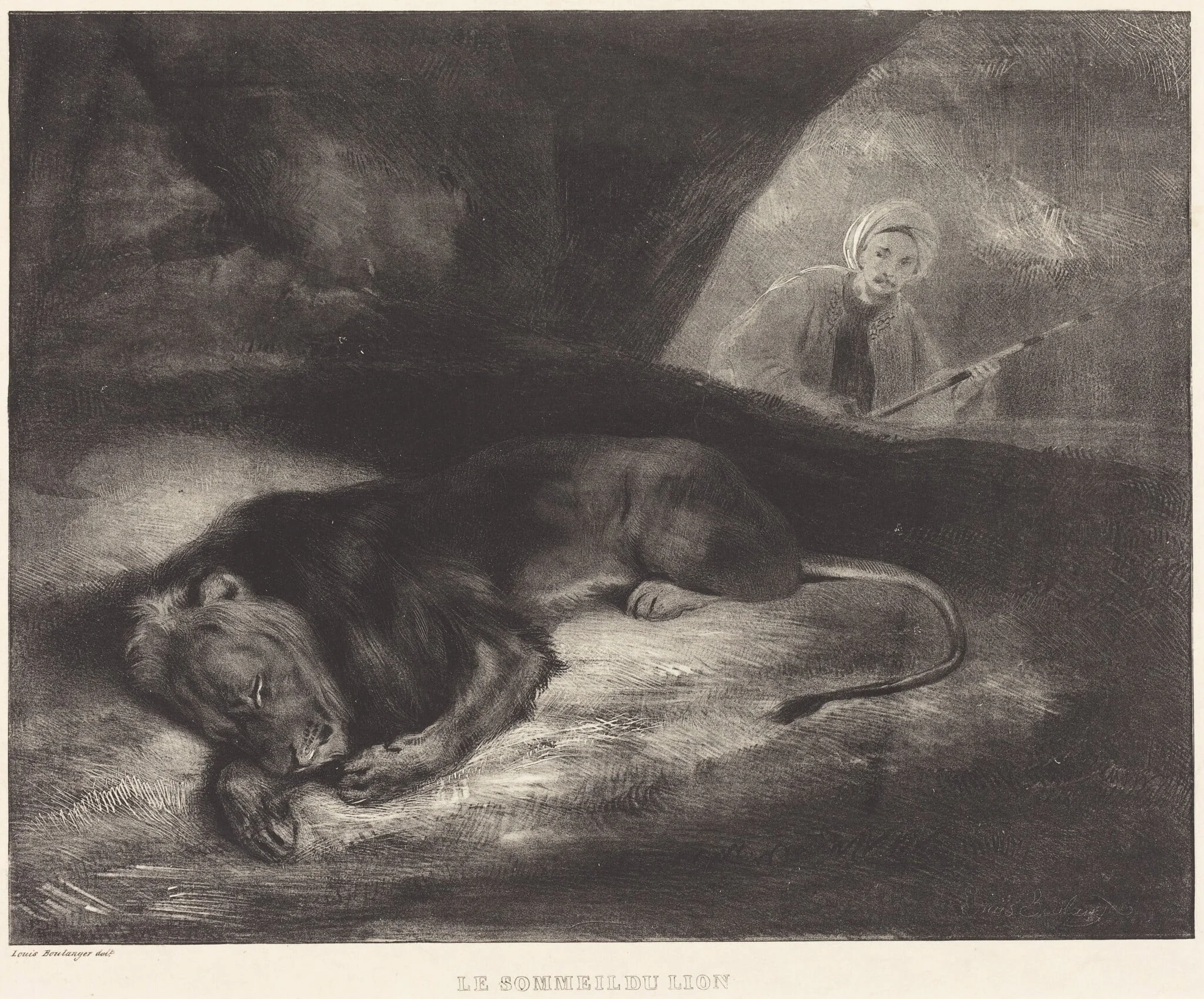 Le Sommeil du lion, detail