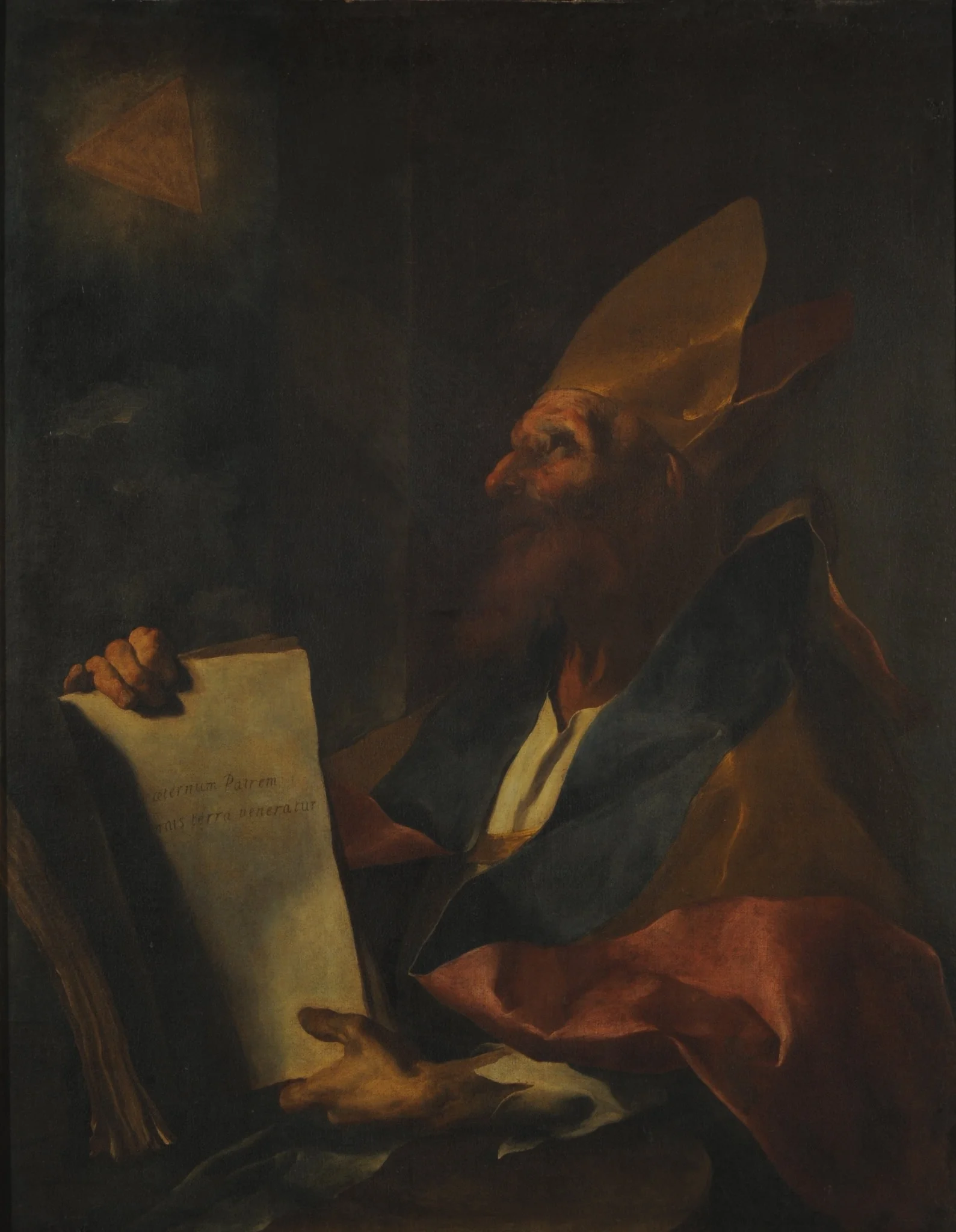 San Agustín meditando sobre la Trinidad - Título anterior: Obispo mártir, detail
