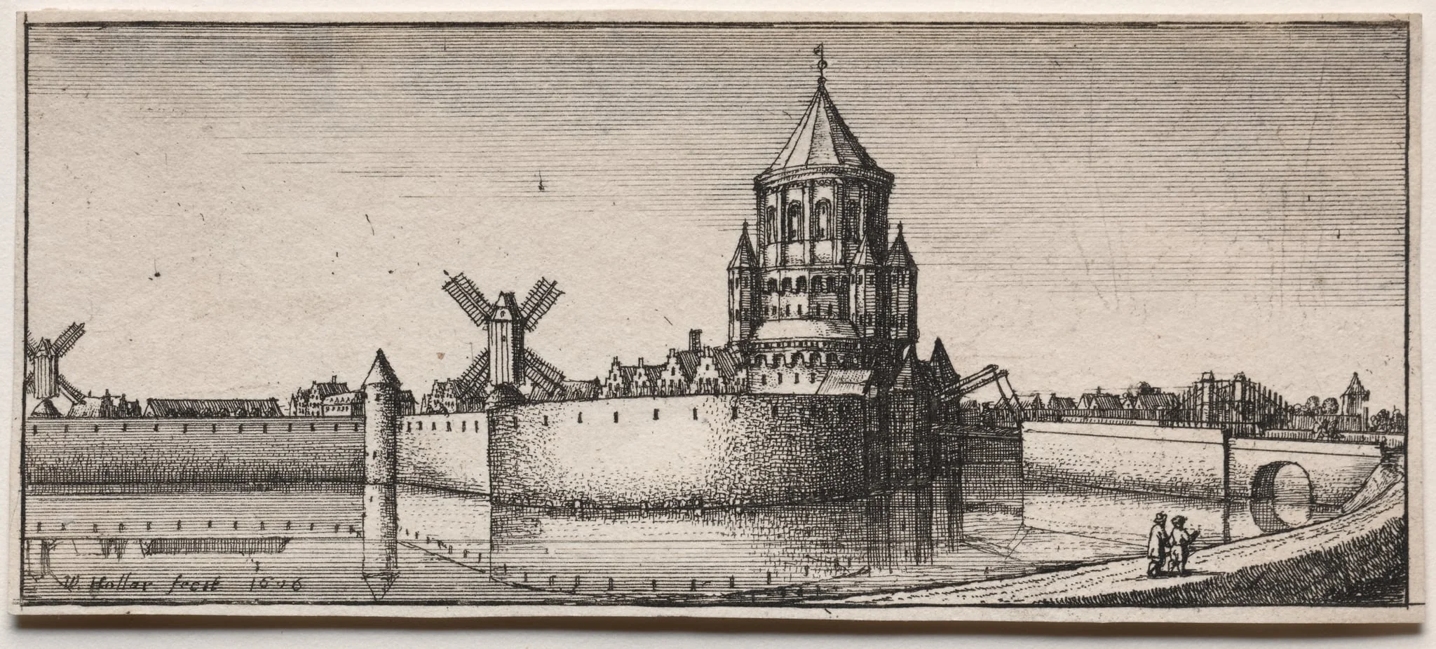 Moated Town Gate, detail
