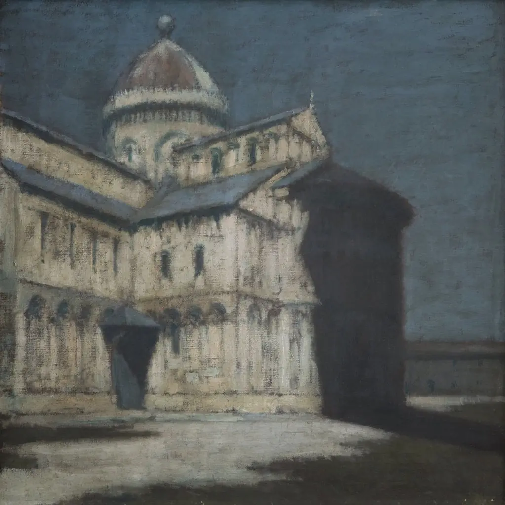Pisa Cathedral, by Olga Boznańska, oil, 1905