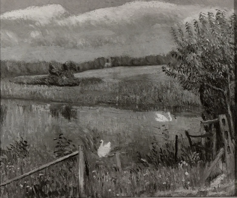 Swan Pond, Bellport, Long Island, detail