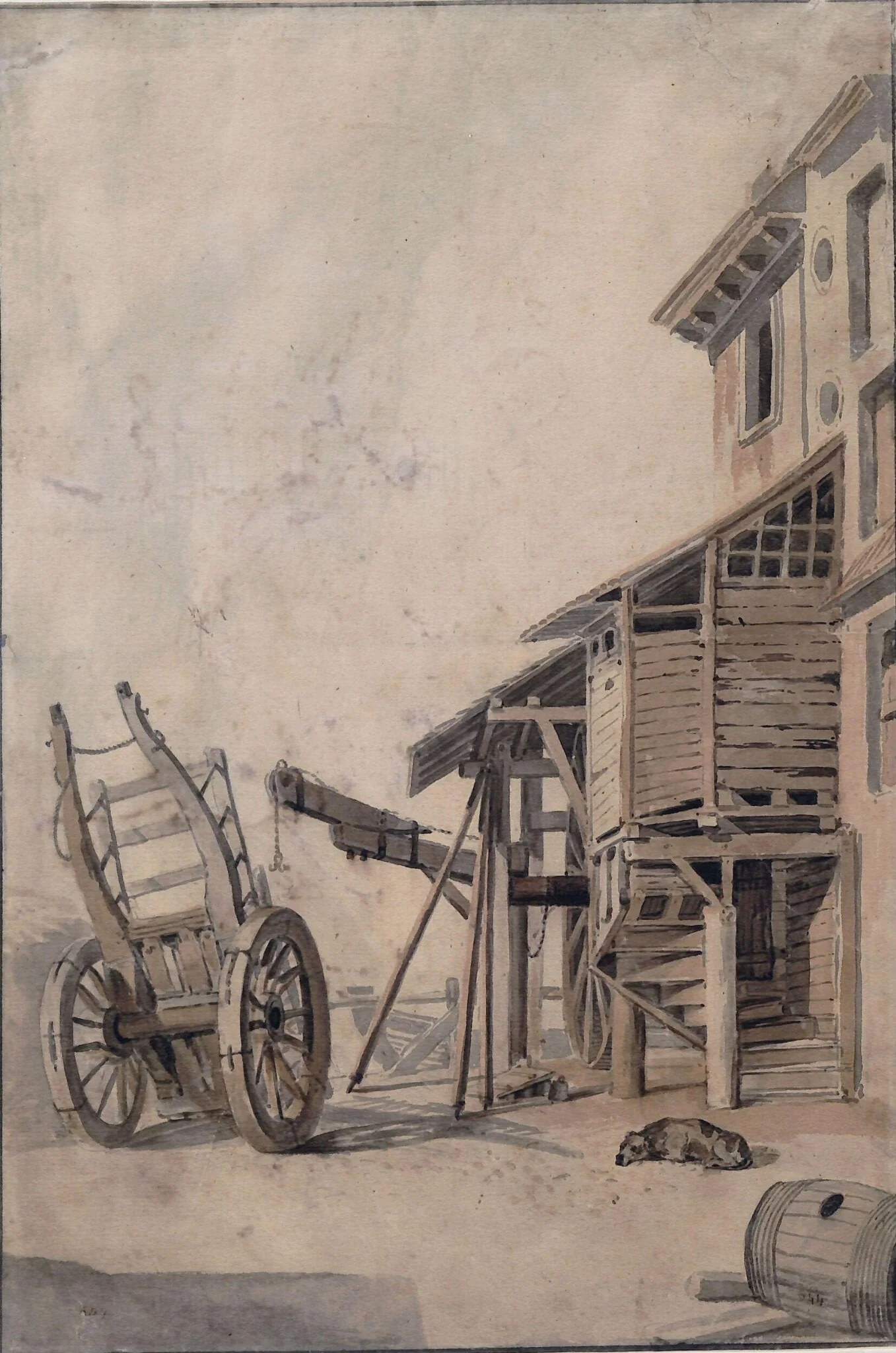 Old East India Wharf at London Bridge, detail