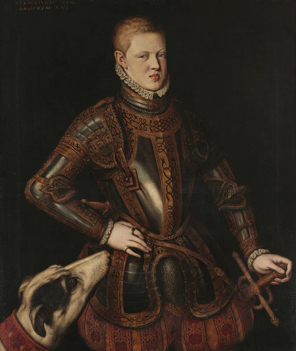 Portrait of King D. Sebastião, by Cristóvão de Morais, oil, 1571