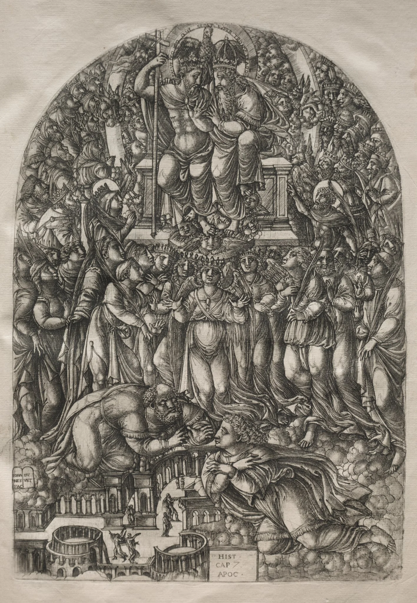 The Apocalypse: An Innumerable Multitude Which Stand before the Throne, detail