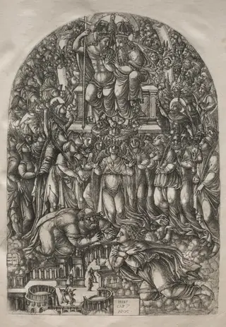 The Apocalypse:  An Innumerable Multitude Which Stand before the Throne, by Jean Duvet, 1551