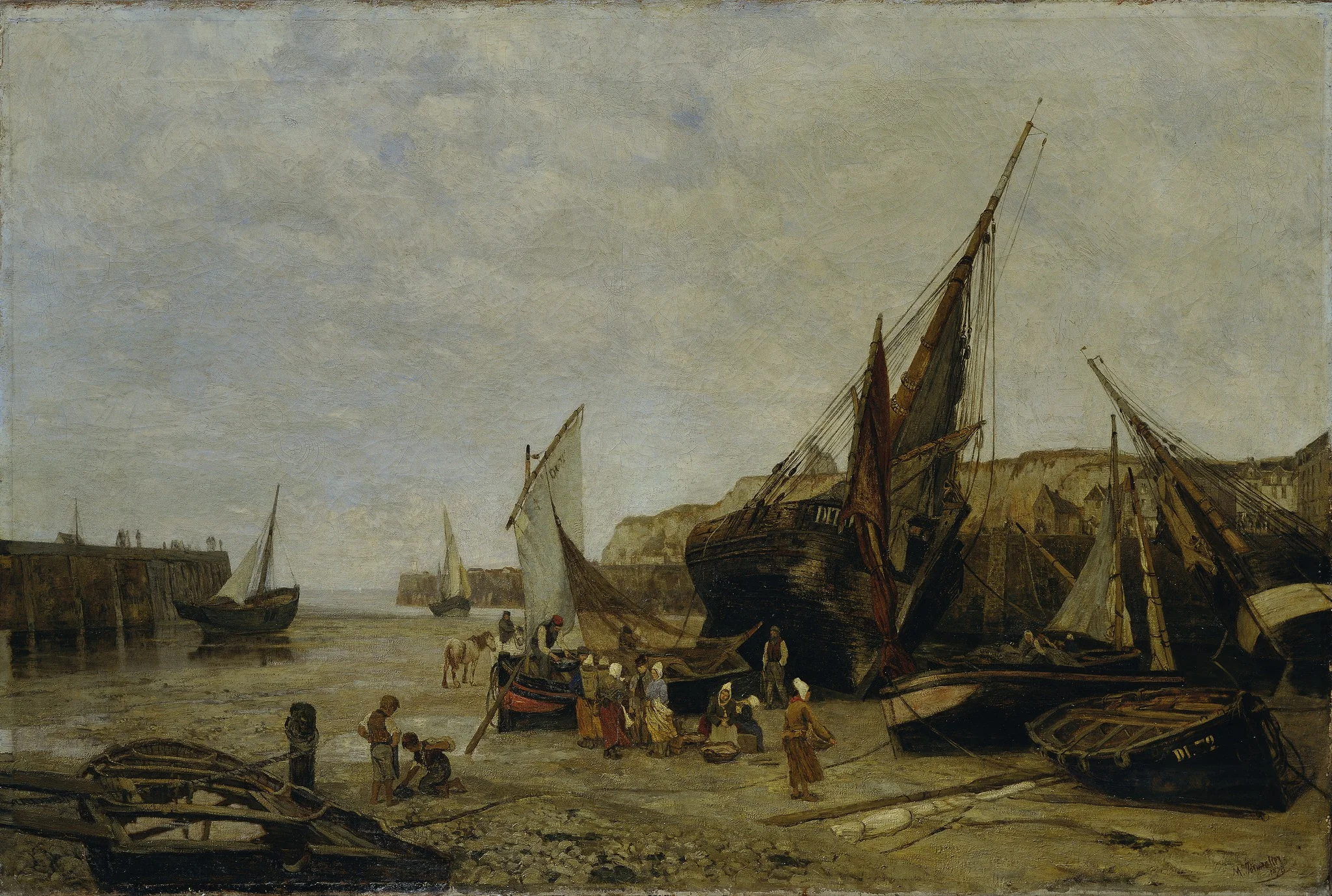 Der Hafen von Dieppe, detail