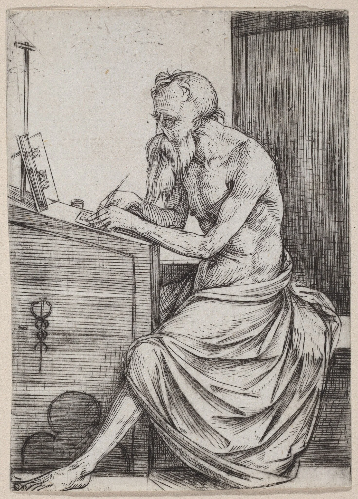 Saint Jerome, detail
