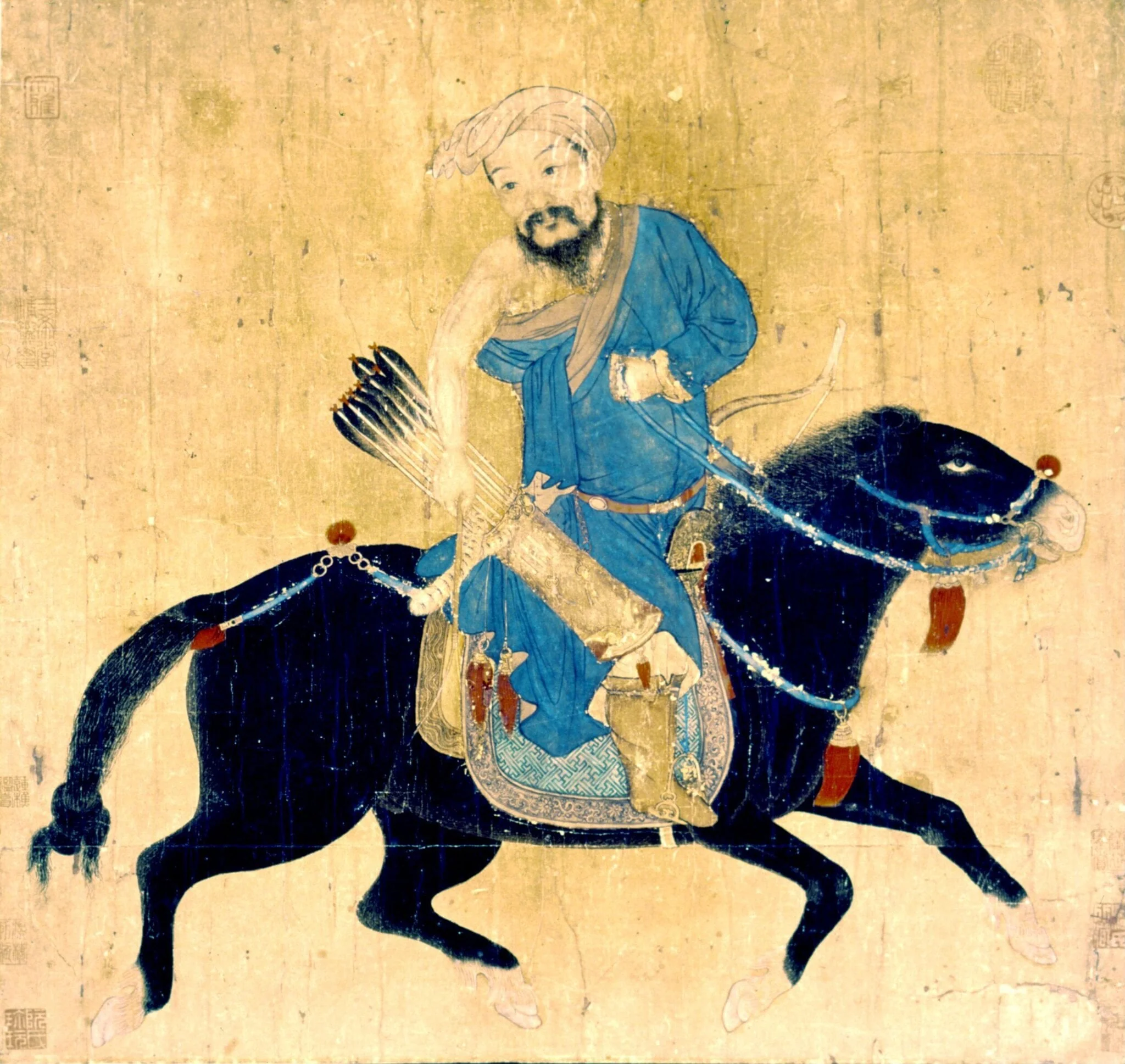 A Mongol archer on horseback, detail