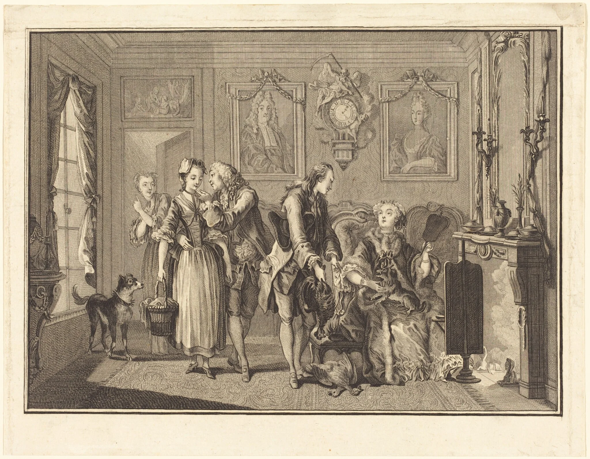 La jolie fermiere, detail