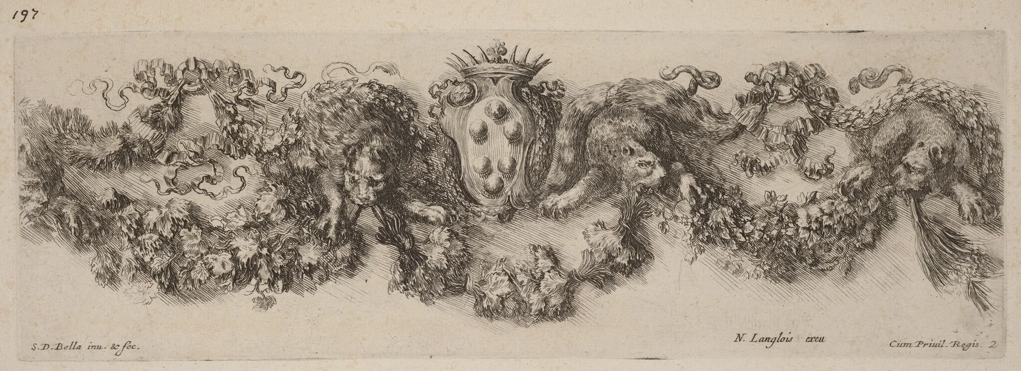 Festoon with Medici Coat of Arms, detail