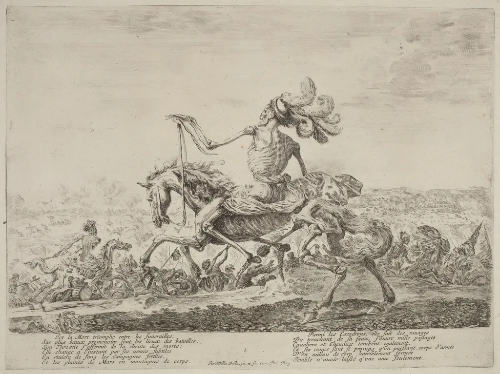 Death on the Battle Field, by Stefano Della Bella, ink, 1637