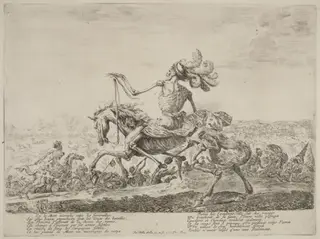 Death on the Battle Field, by Stefano Della Bella, ink, 1637
