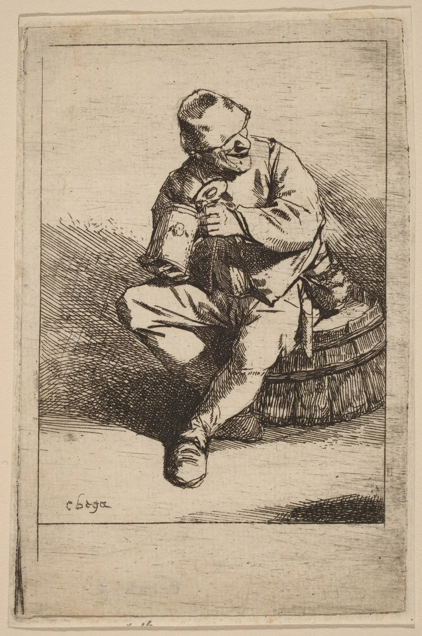 The Drinker, detail