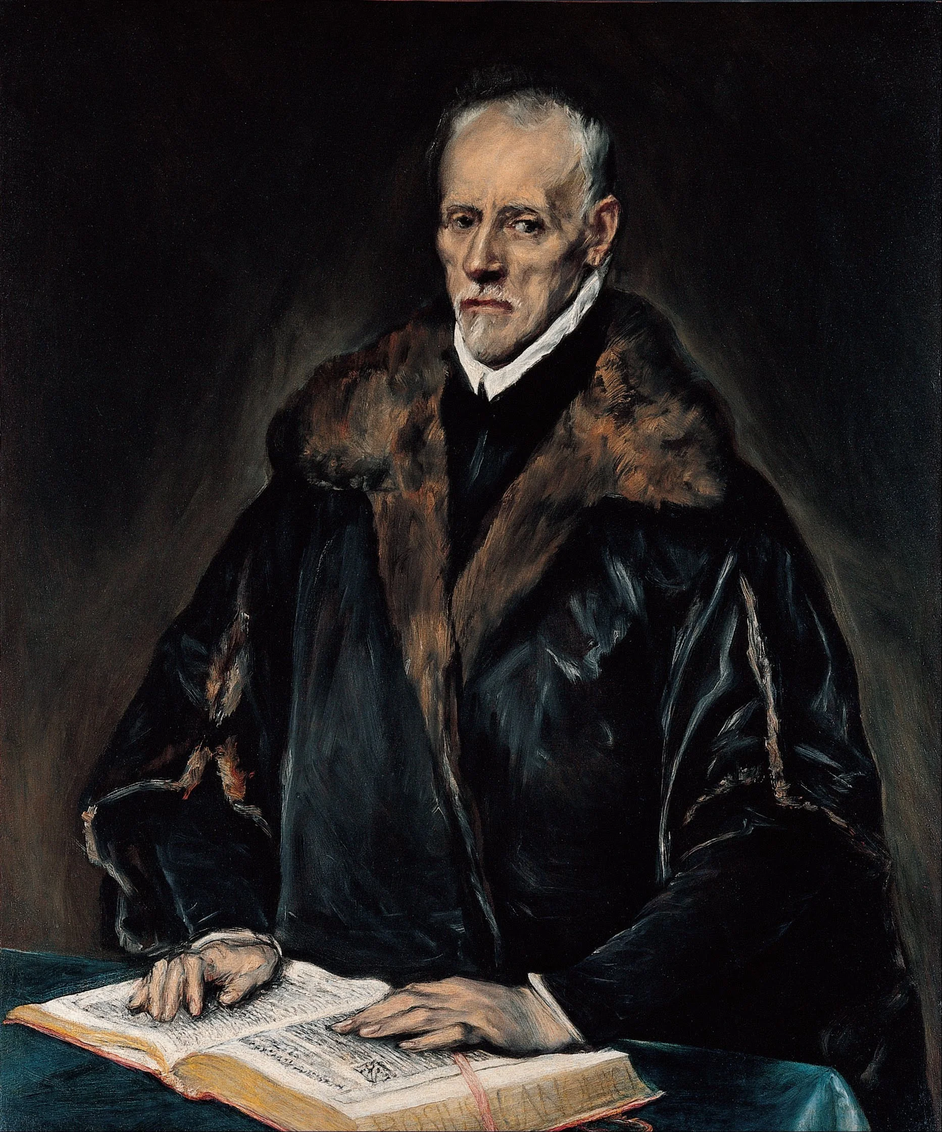 Portrait of Dr. Francisco de Pisa, detail