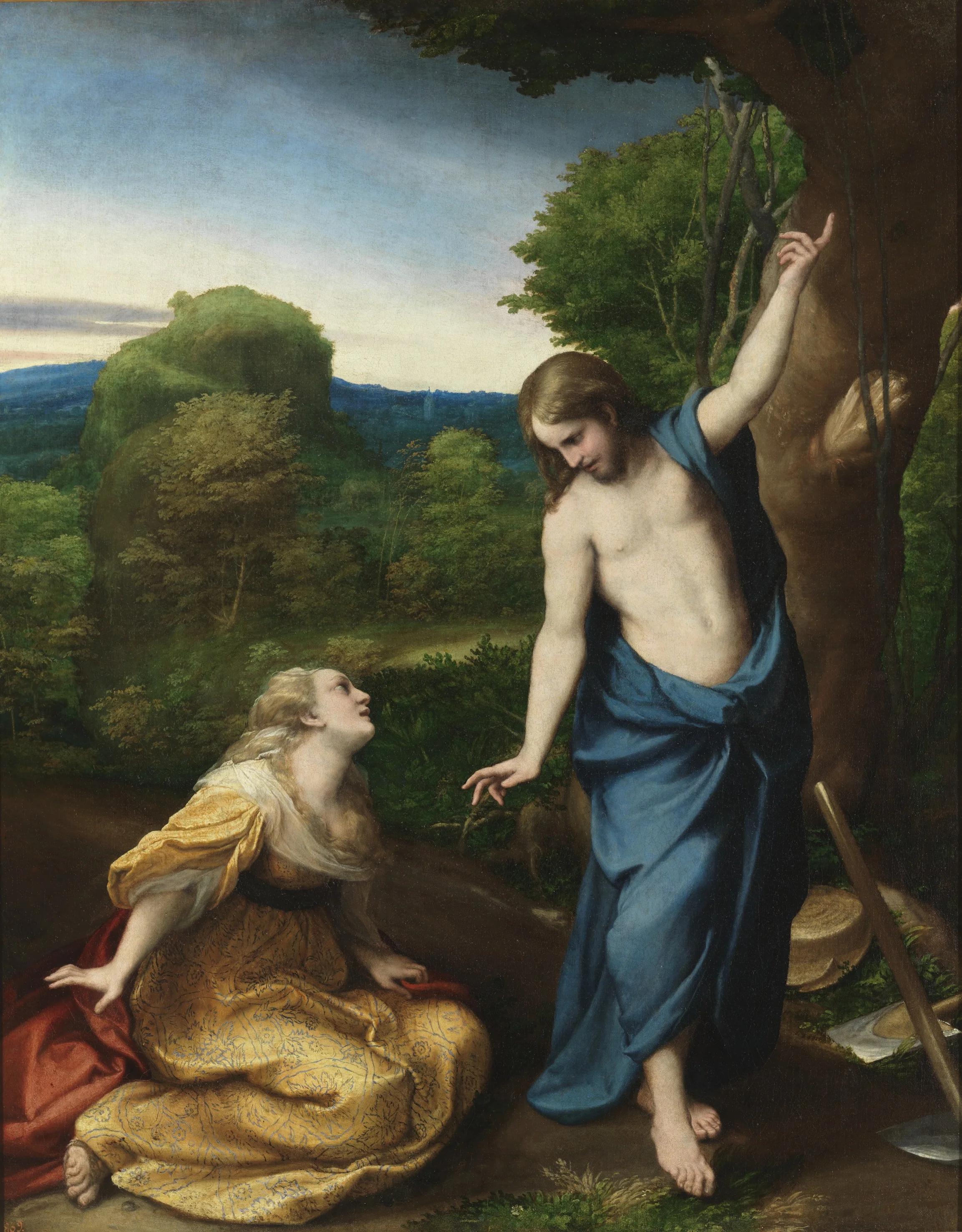 Noli me tangere, detail