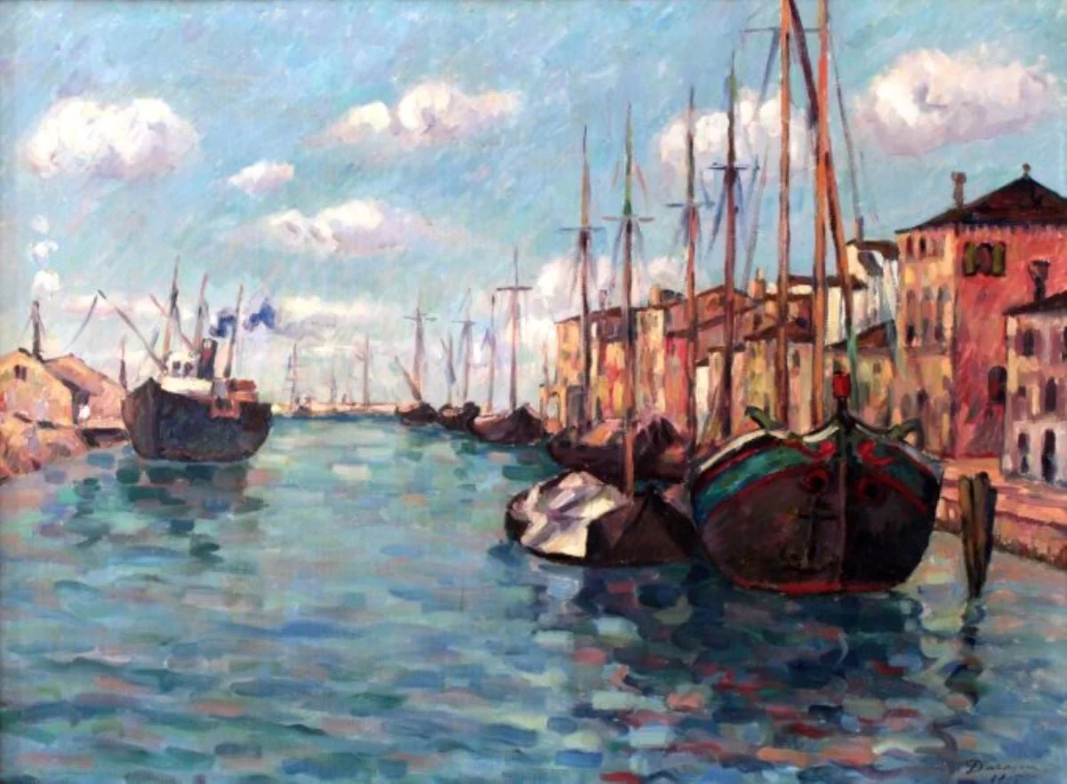 Bărci la Chioggia, detail