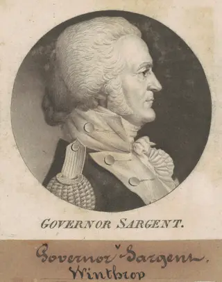 Winthrop Sargent, by Charles B. J. Févret de Saint-Mémin, ink, 1802