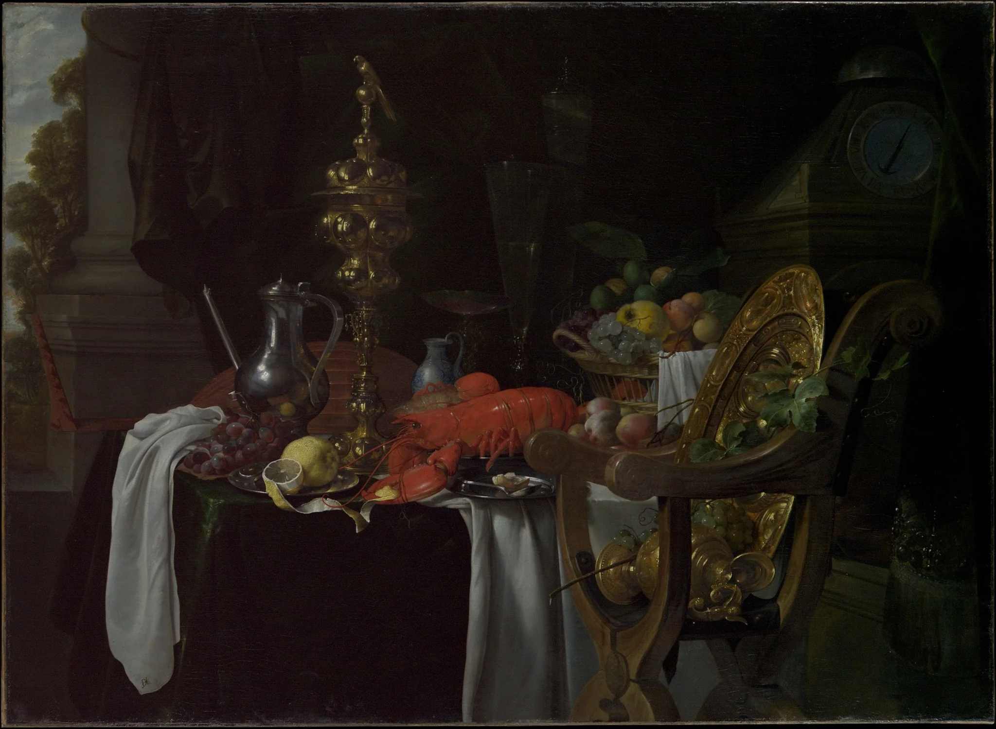 Still Life: A Banqueting Scene, detail