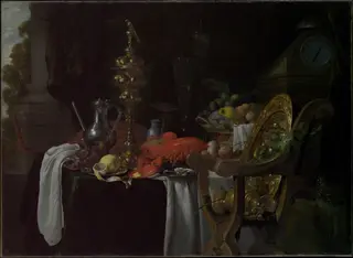 Still Life: A Banqueting Scene, by Jan Davidsz. de Heem, oil, 1640