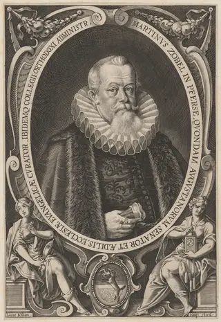 Martin Zobel, by Lucas Kilian, ink, 1626