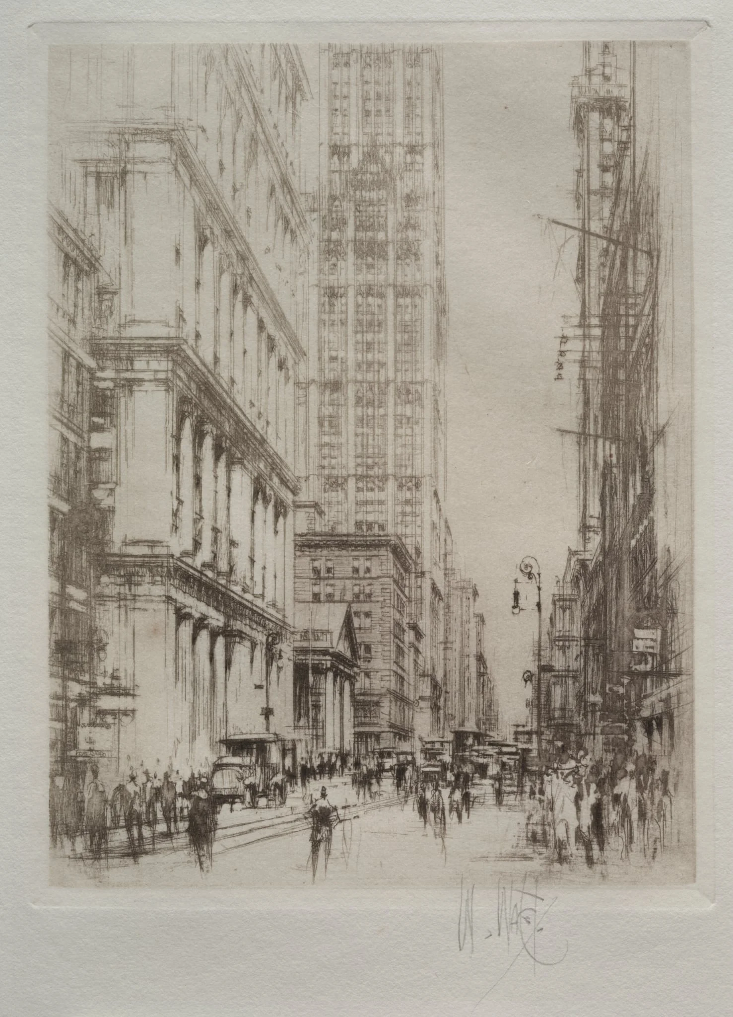 Lower Broadway, detail