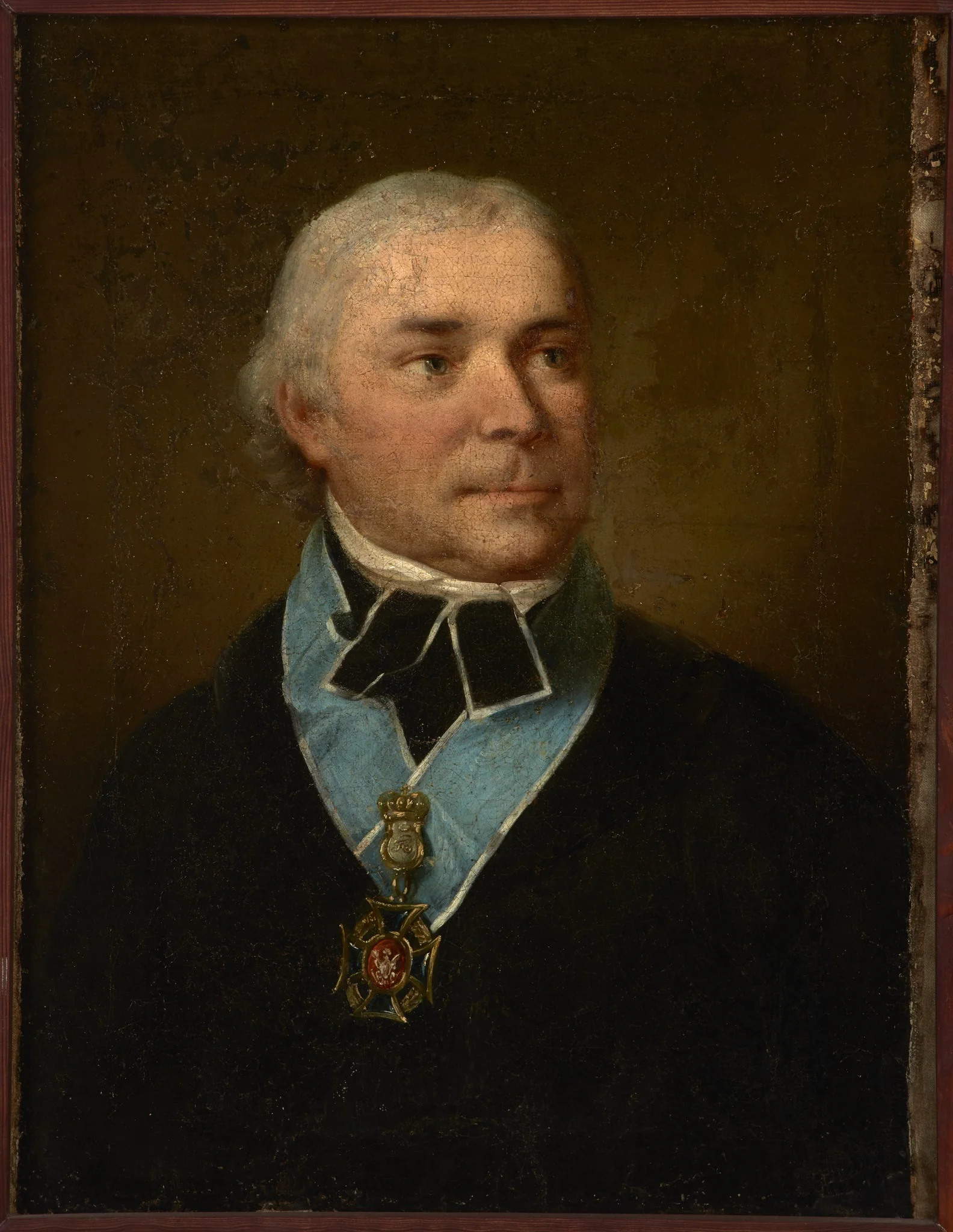 Portret Jana Kantego Wodzickiego (ok. 1740-1821), kanonika krakowskiego i prezydenta Trybunału Koronnego, detail