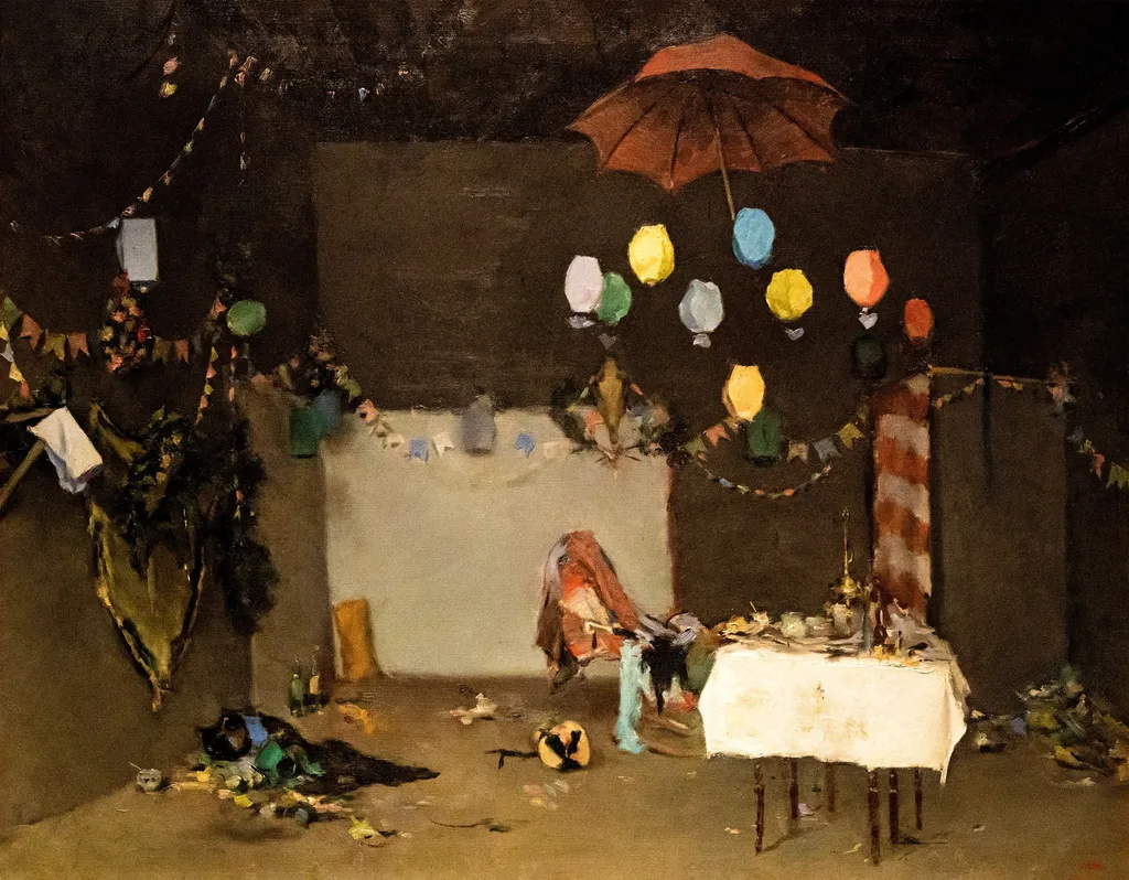 Studio Interior, by Ramon Casas, oil, 1892