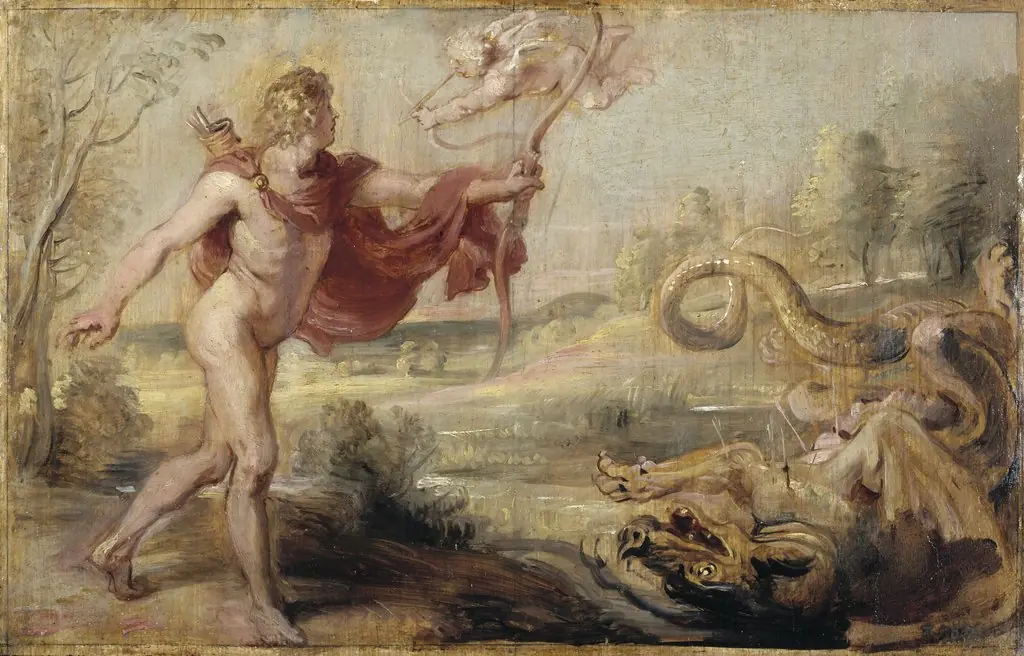 Apollo and the Python, by Peter Paul Rubens, oil, 1636