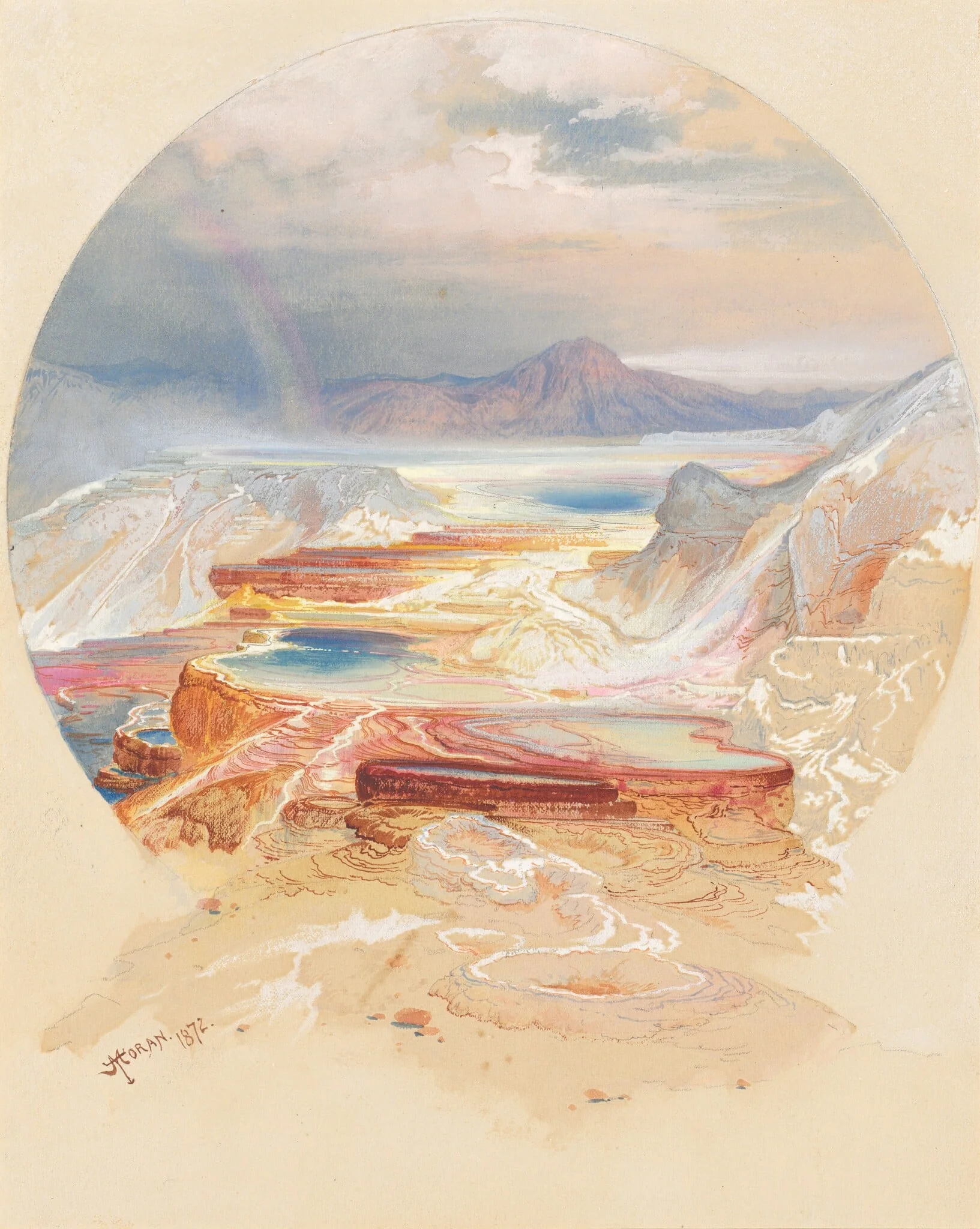 Minerva Terrace, Yellowstone, detail