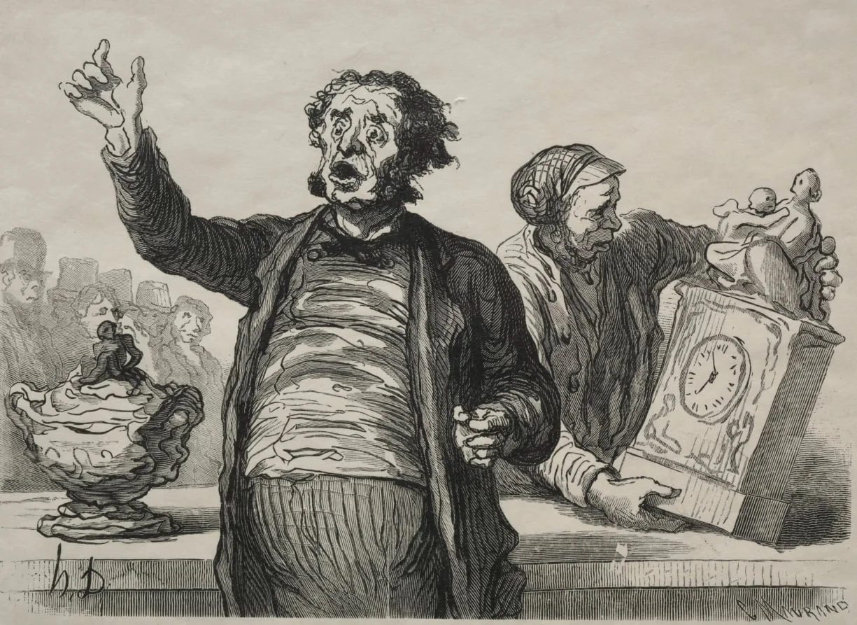 The Auction House: The Town Crier, detail
