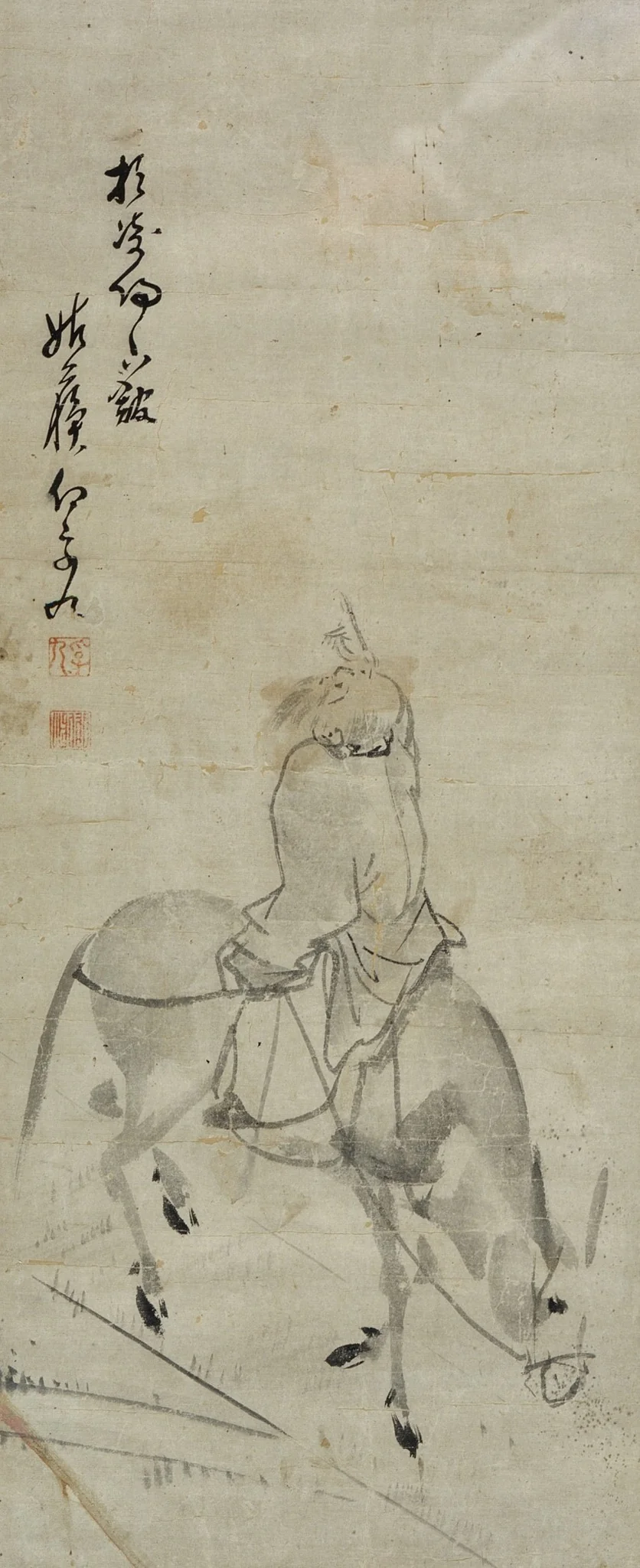 Pan Lang on a Donkey, detail