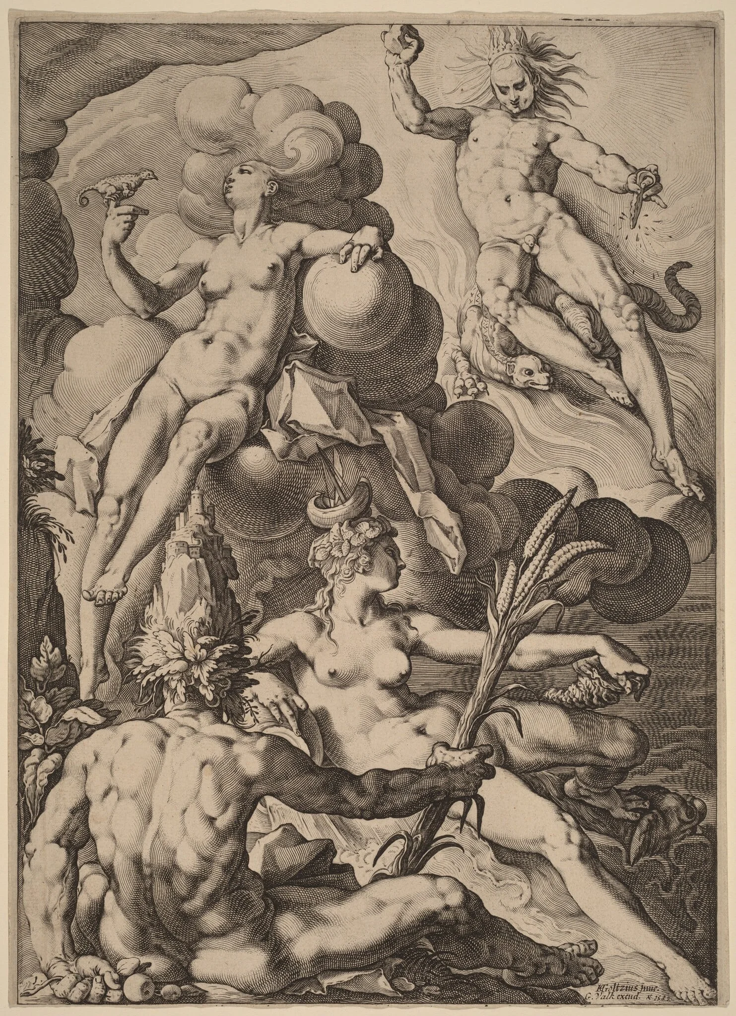 The Four Elements, detail