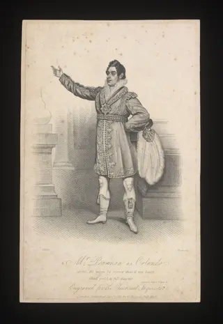 Mr Pearman as Orlando, by E. W. Thomson, 1