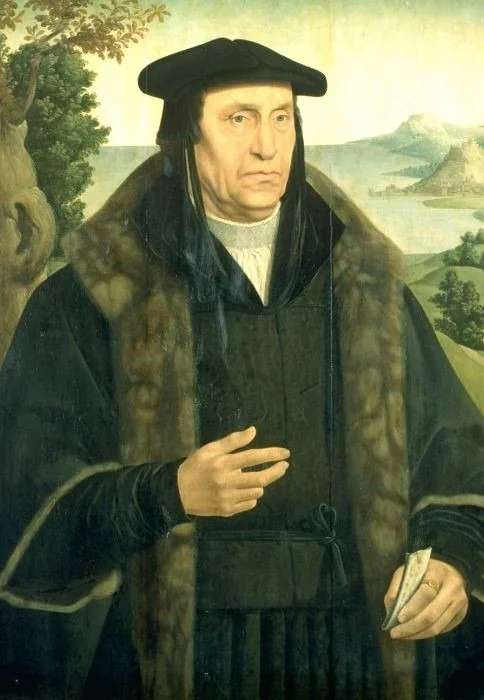 Portrait of Cornelis Aerentsz. van der Dussen, secretary of Delft as of 1536, detail