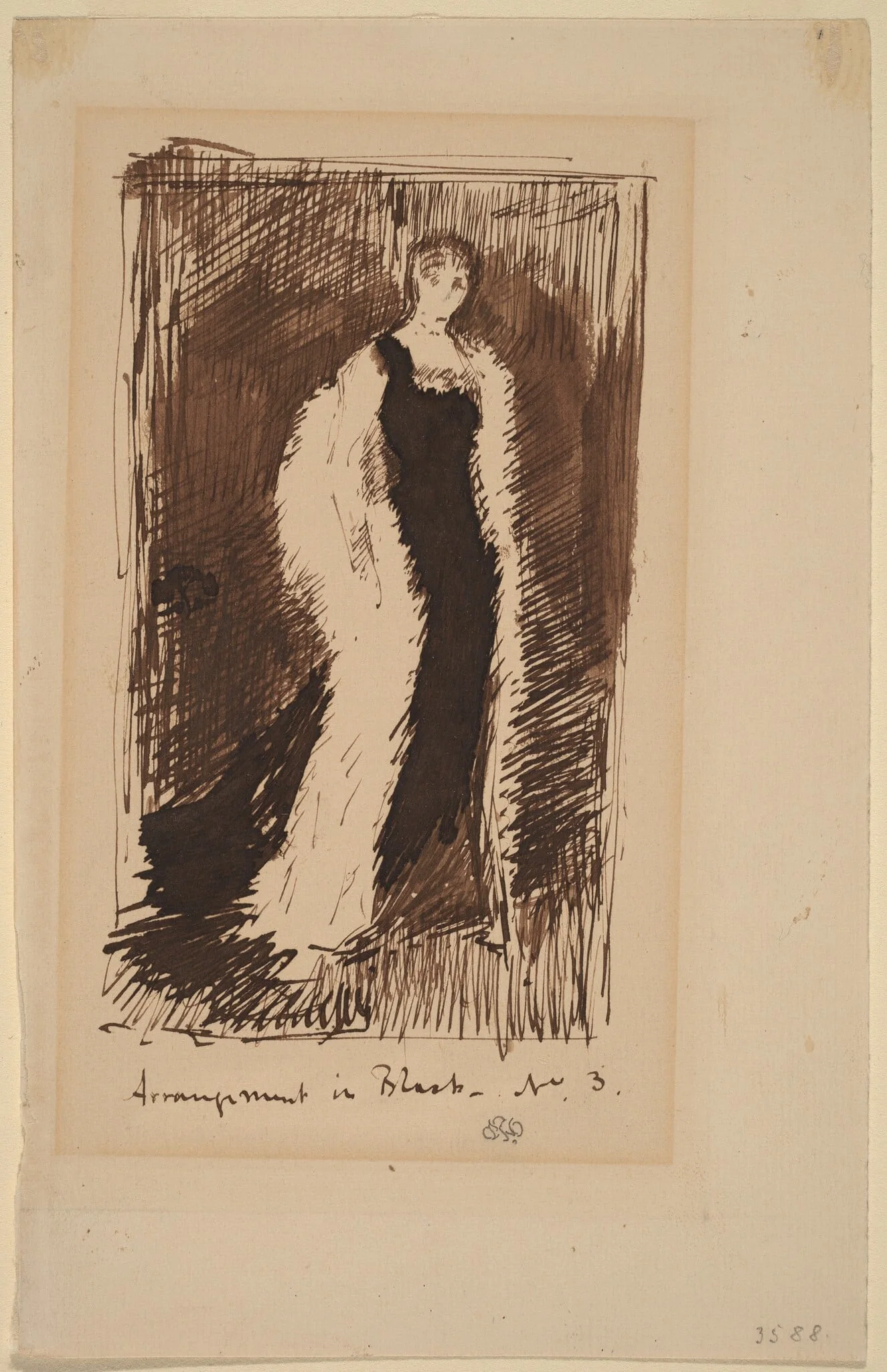 Arrangement in Black - No.3, detail