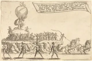 The Float of the Sun, by Jacques Callot, ink, 1616