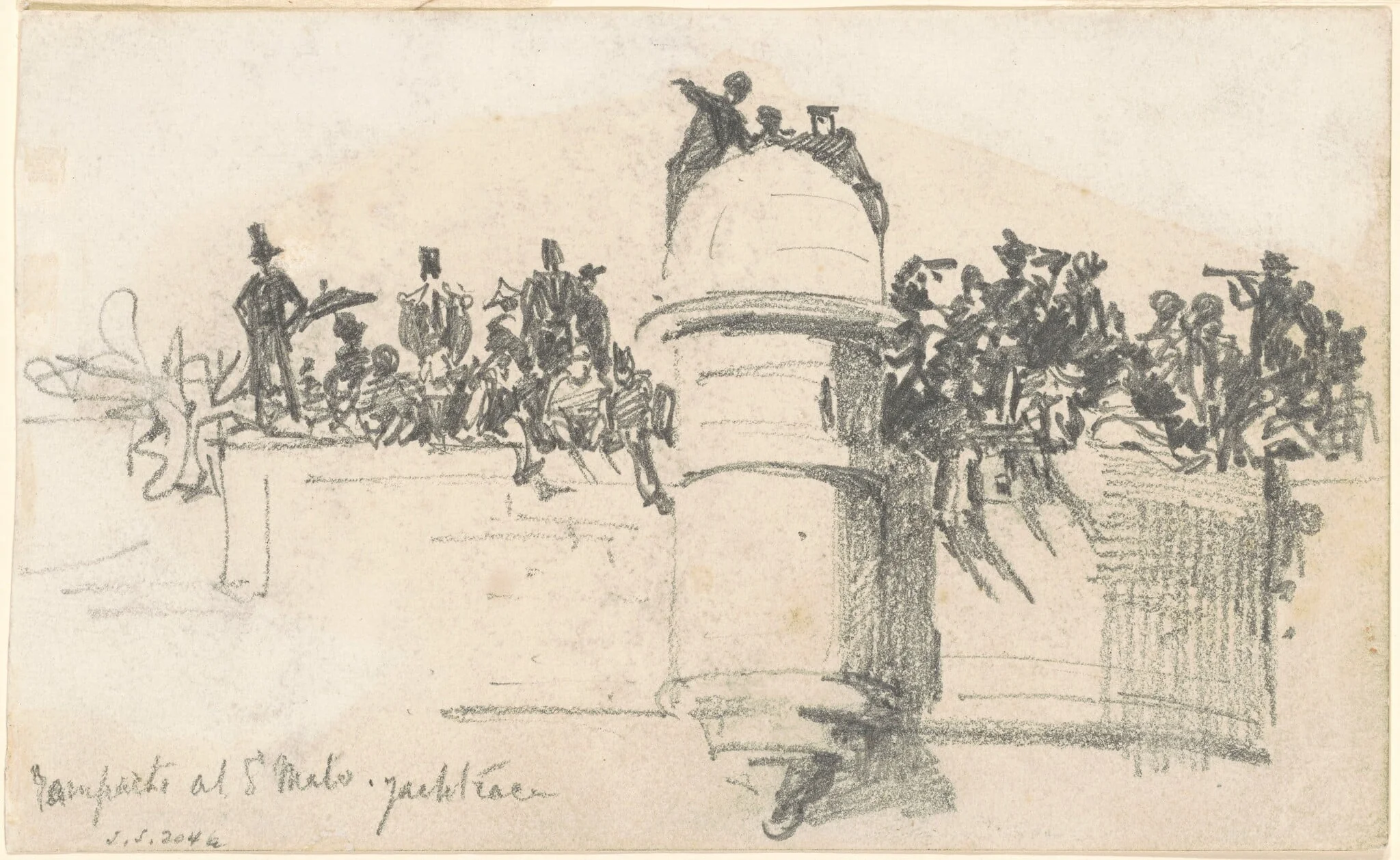 Ramparts at St. Malo—Yacht Race, detail
